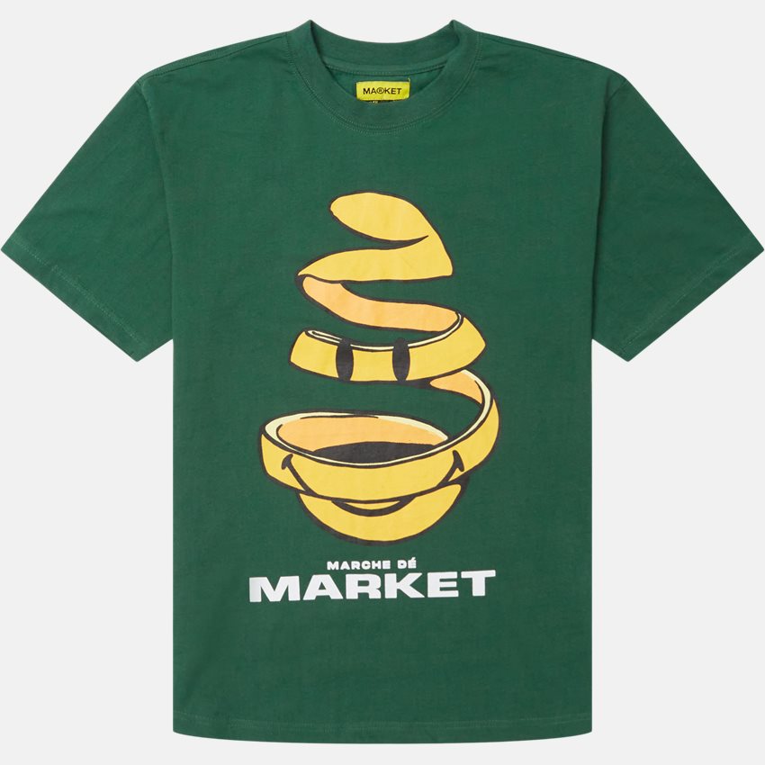 Market T-shirts SMILEY MARCHE DE MARKET  FOREST GREEN